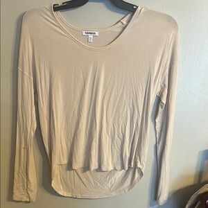 Express Neutral Long Sleeve Top